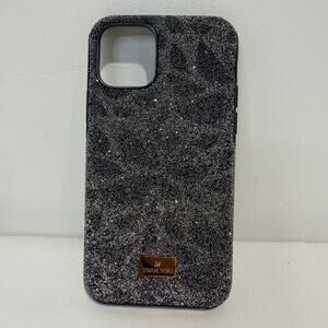 Swarovski Crystal Swanflower Black Smartphone Case with Bumper, iPhone 11 Pro